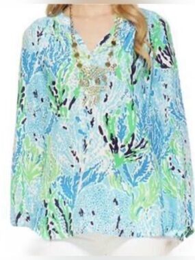 Lilly Pulitzer "Let's Cha Cha" Blouse
